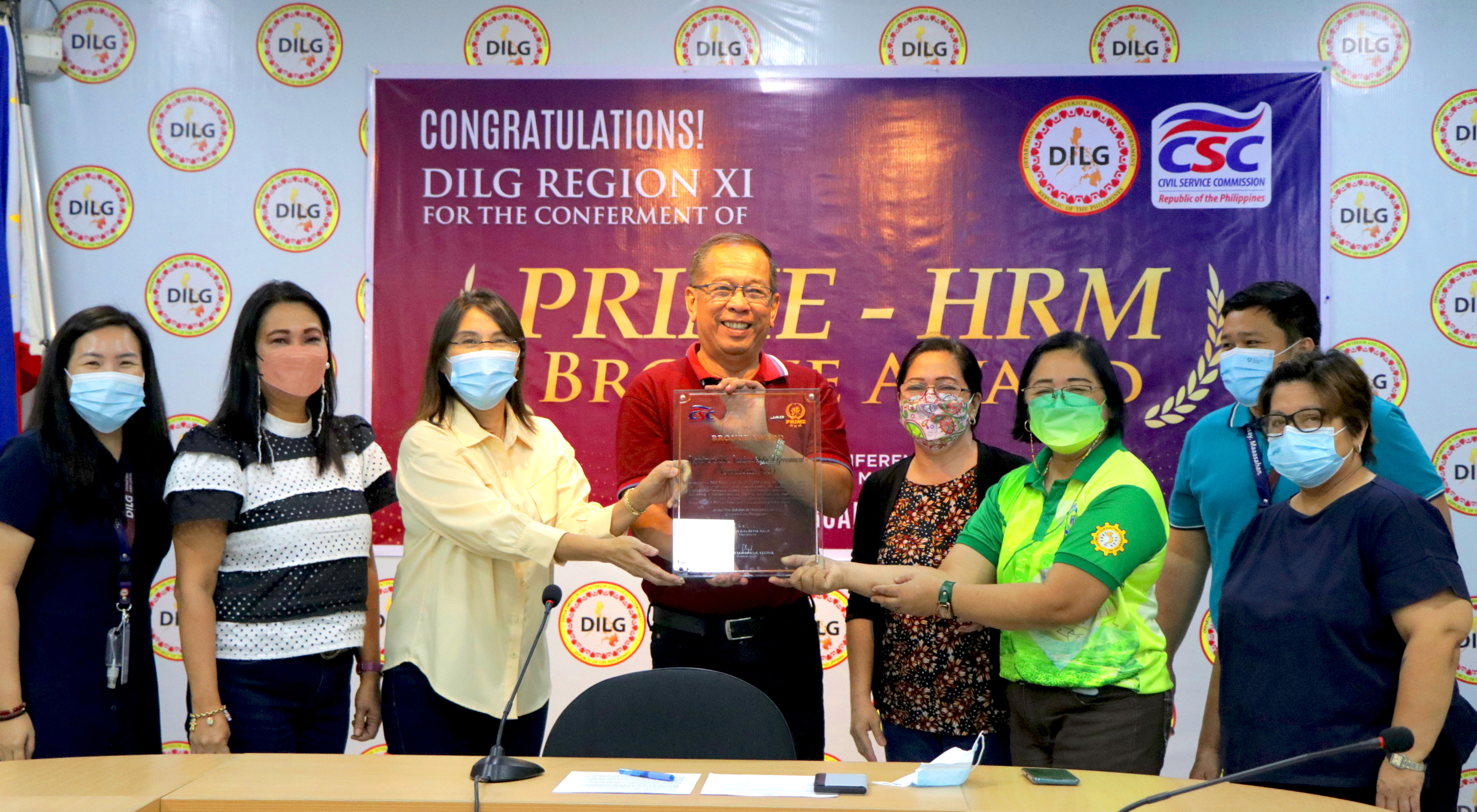 DILG XI, now a PRIME-HRM Bronze Awardee