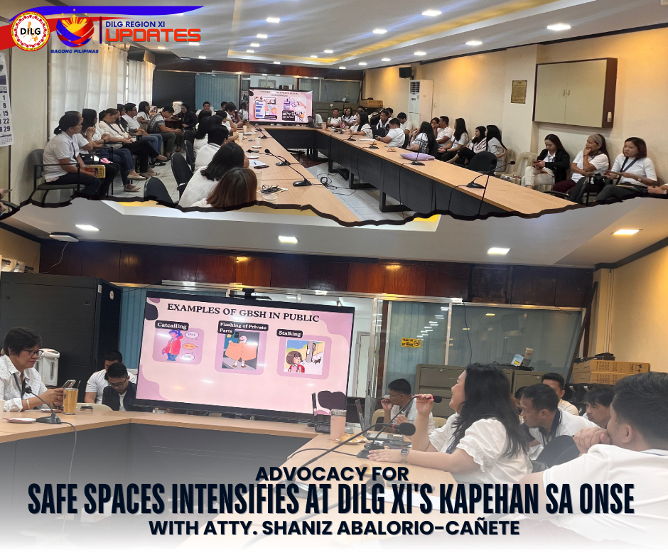 Advocacy for Safe Spaces Intensifies at DILG XI’s Kapehan sa Onse