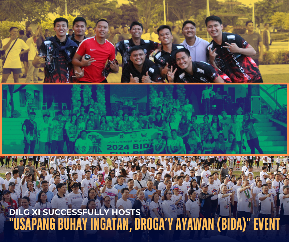 The Department of the Interior and Local Government Region XI (DILG XI), in partnership with the Province of Davao Oriental, successfully hosted the “Usapang Buhay Ingatan, Droga’y Ayawan (BIDA)”