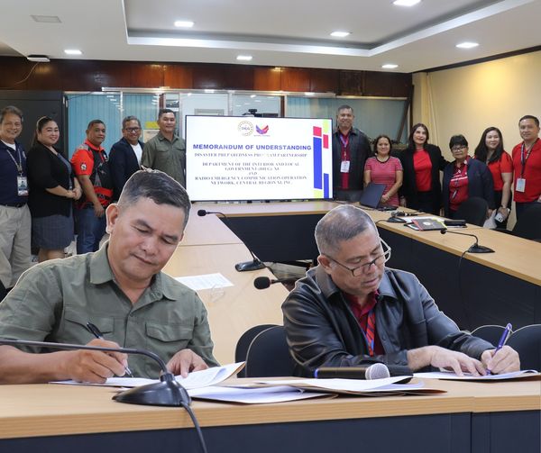 DILG XI and RECON XI have signed a Memorandum of Understanding to enhance their Disaster Preparedness Program